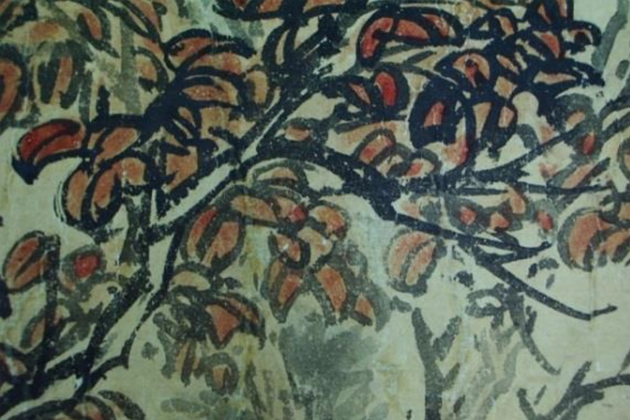 图-书画顶条并全色后画心